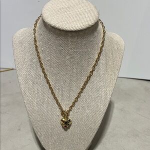 Gold Heart Pendant Necklace